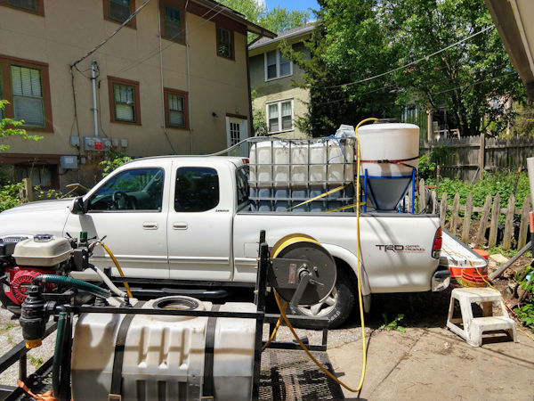 Soil amendments truck